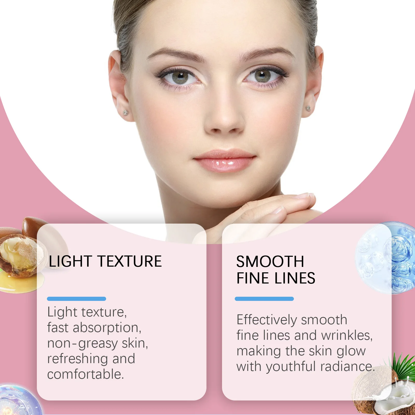 Hoygi 50g Moisturizing Face Cream Smoothing Remove Wrinkles Firming Improve Skin Elasticity Lifting Brightening Face Cream