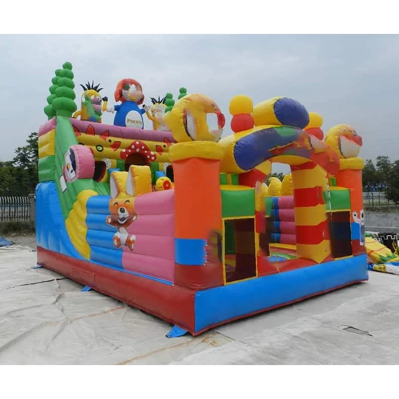 

Inflatable Fun City Inflatable Bounce House Amusement Park Combos Inflatable Slide