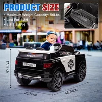 12V Kids Ride On Police Car Battery Powered Electric Vehicle 2 Seater Power Wheel Ride on Vehicle Fire Truck for 3-8y Kids Gifts 2