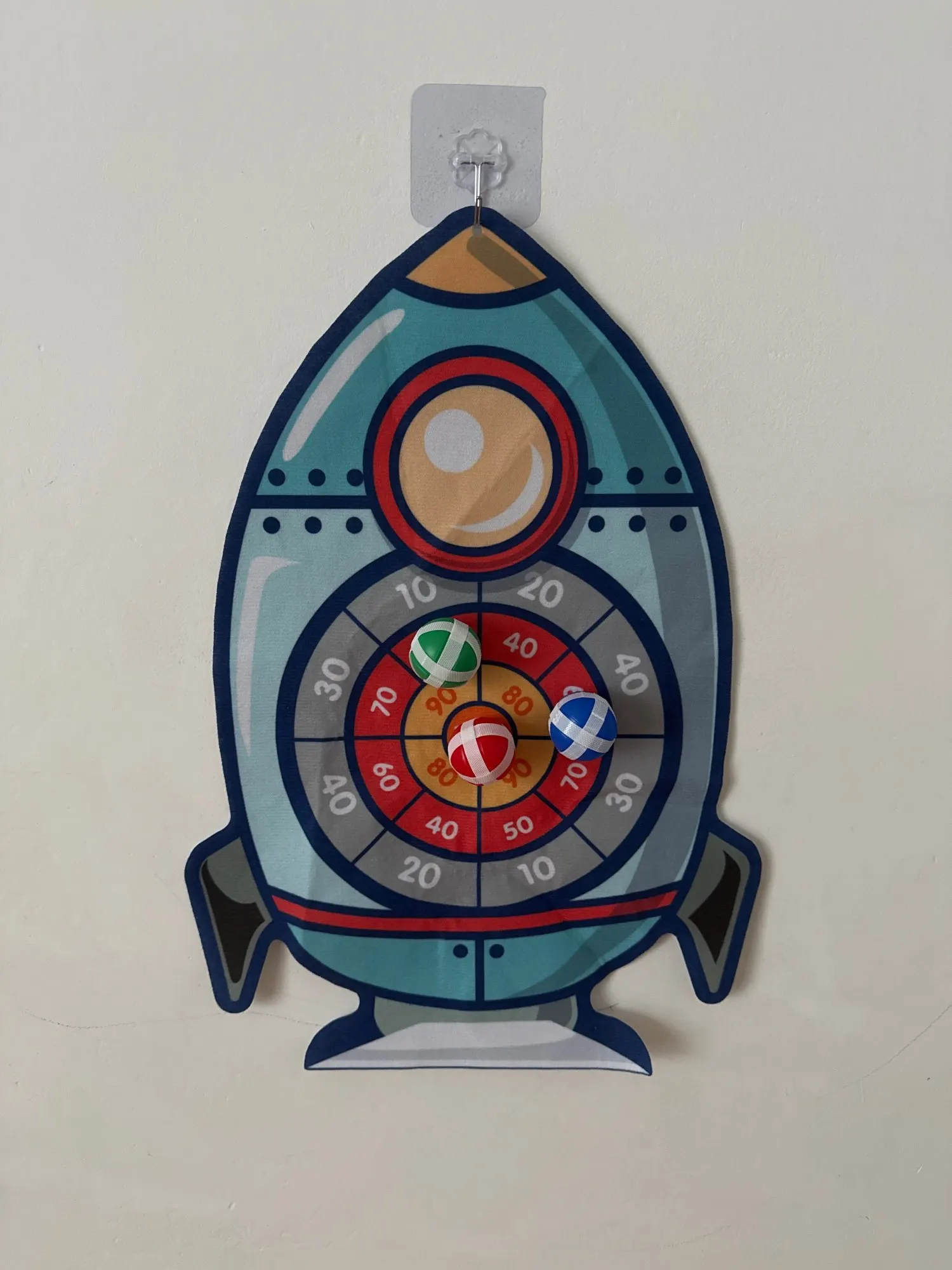 Cible Vaisseau à Balles Scratch Montessori Pliable – Grande Taille avec Crochet photo review