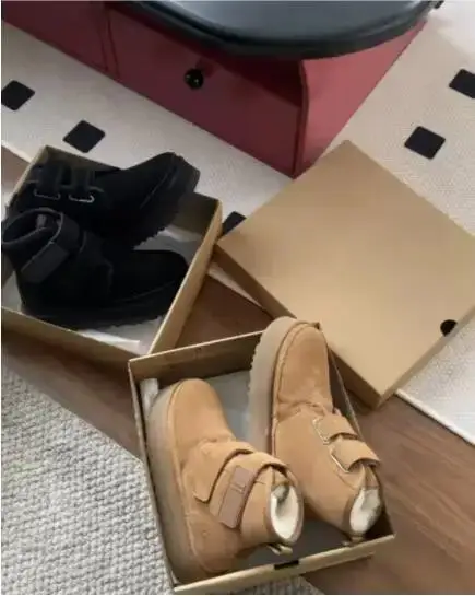 

Classic Australia original logo Snow boots Thick-soled tasman Women Men Designer winter ankle work boots wool Chestnut Shoes