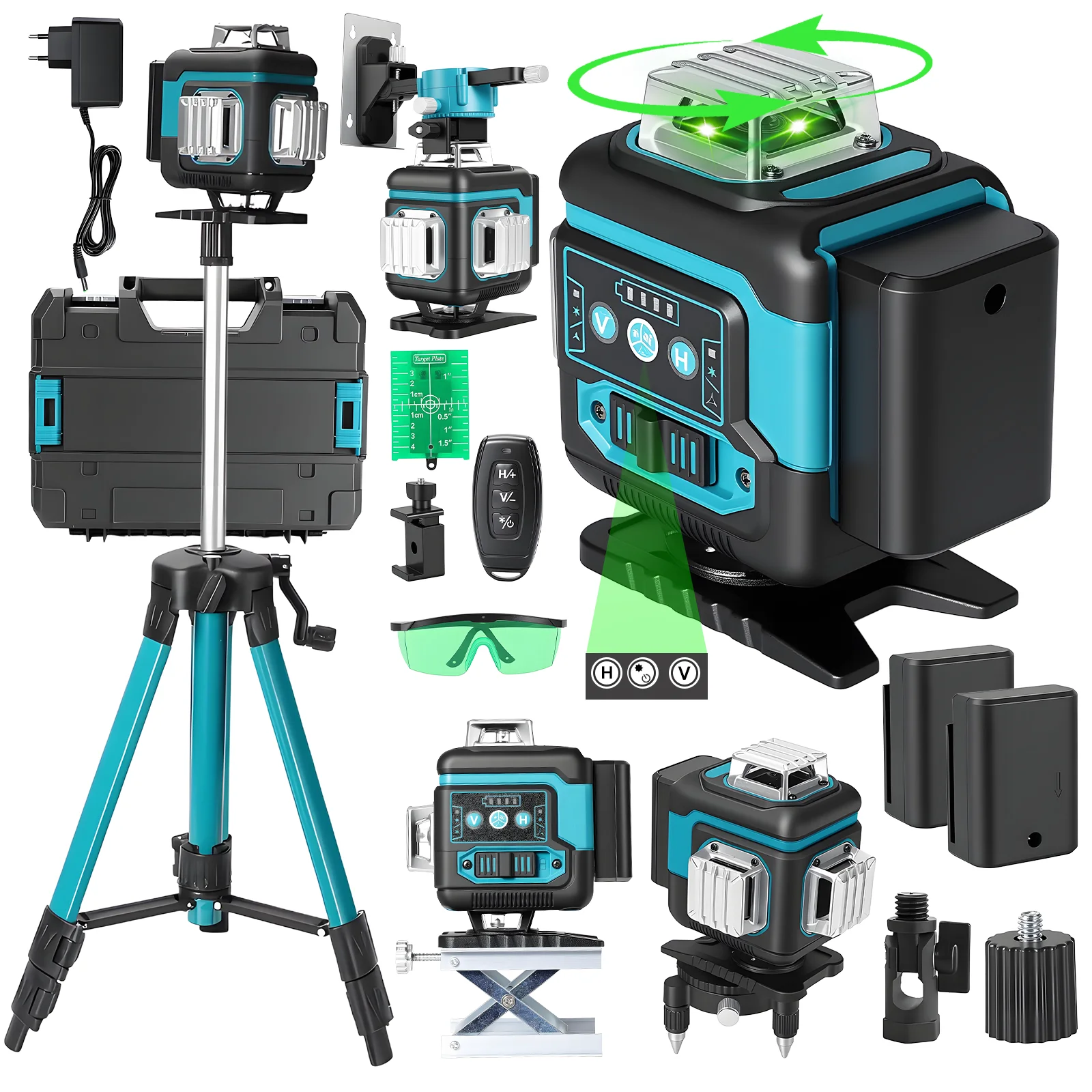 16 Line 4D Level Laser Automatic 3 ° Laser Level Automatic Leveling ...