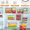 40-Piece Food Storage Containers with Lids, Airtight and Leakproof, Stackable, Microwave Safe, Ideal for Meal Prep, Organization 3