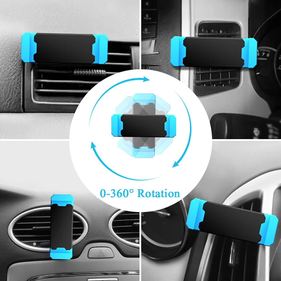 Car Phone Holder Universal Auto Mobile Phone Air Vent Clip Mount Cell Phone Stand GPS Support Bracket Car Holder For Smartphone