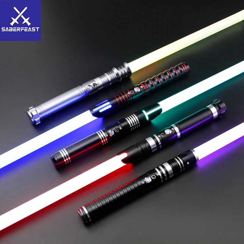 SaberFeast Lightsaber Heavy Dueling RGB Juguetes Laser Saber Metal Hilt Smooth Swing FOC Combat Cosplay Gift Luminous Kids Toys 1 SaberFeast Lightsaber Heavy Dueling RGB Juguetes Laser Saber Metal Hilt Smooth Swing FOC Combat Cosplay Gift Luminous Kids Toys 1