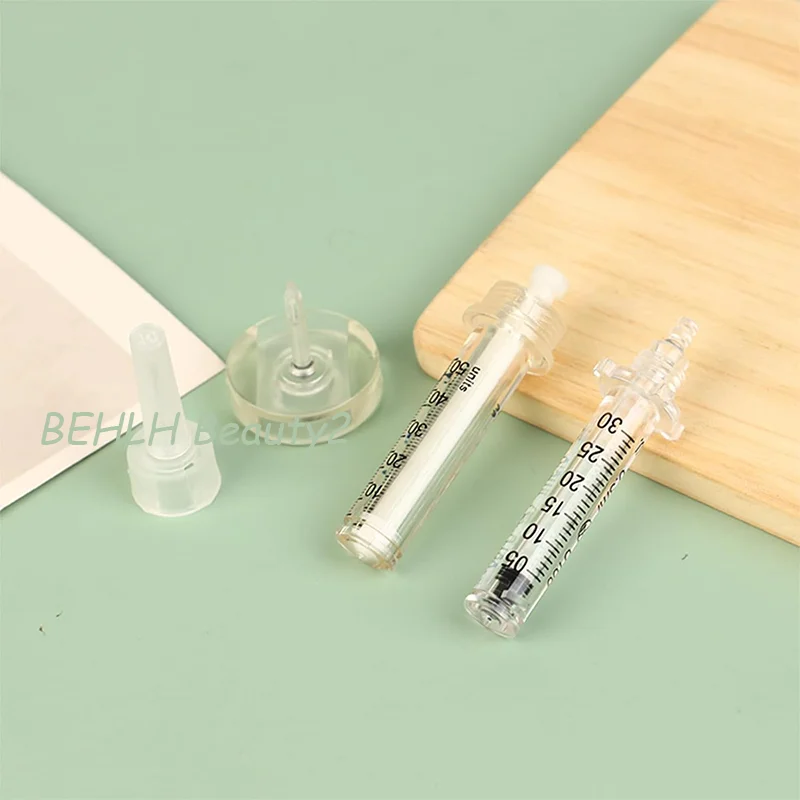0.5ml/0.3ml Disposable Syringe Ampoule Head Needles Sterile Package No Needle Lip Filler Syringes For Hyaluronic Pen