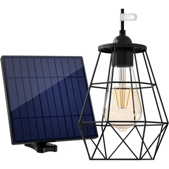 Solar Pendant Lights Indoor and Outdoor Super Bright IP65 Waterproof Solar Shed Lights for Bedroom Living Room Garden Garage 1