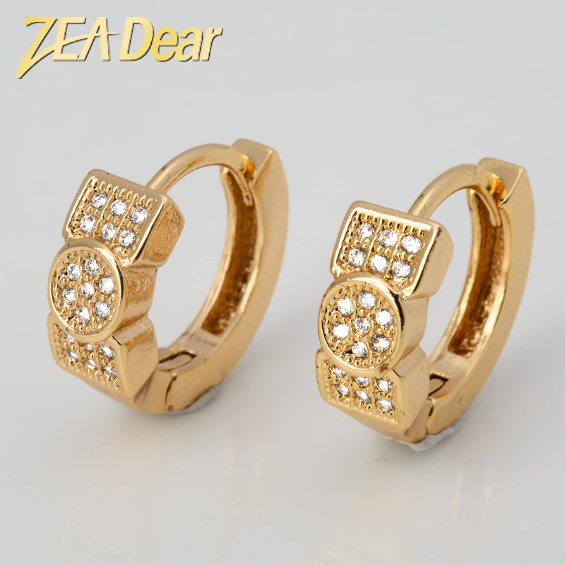 

ZEADear Jewelry Latest Fashion 18K Gold Plated Earring Design Round Simple Creative Beautiful Earrings For Women's Party Gifts