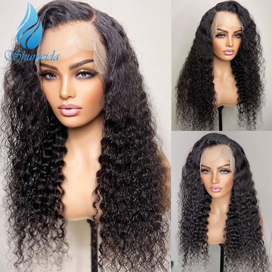 Парик Shumeida из бразильских волос черного цвета