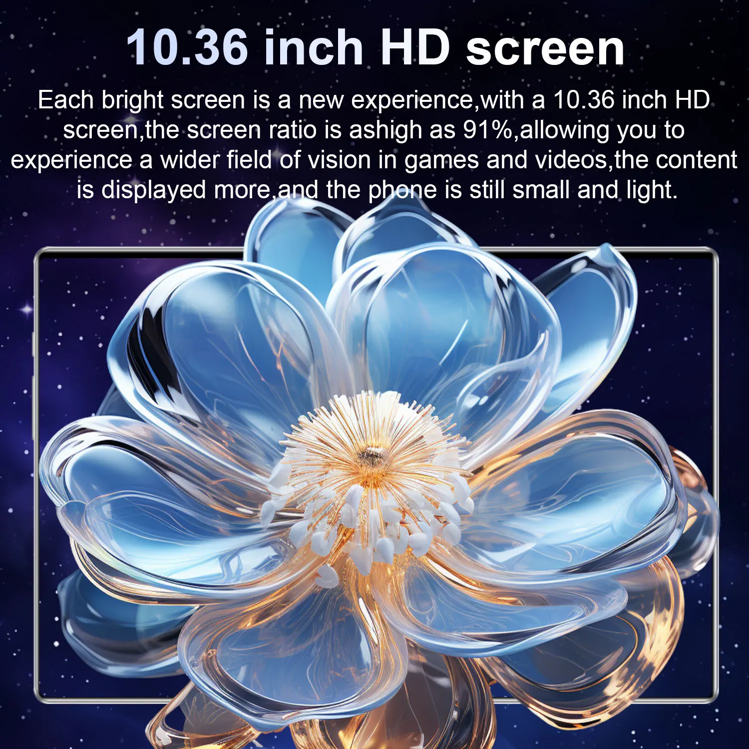 10.36" WiFi Global Version Tablet 20000mAh 14 Core 16GB+1TB Dual SIM 5G Android 13 Gaming Pad GPS BT 16+32MP Camera