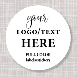 100PCS/Lot LOGO Stickers Person Stickers Custom Round Square Rectangle Personalised Stickers Business stickers Postage Labels
