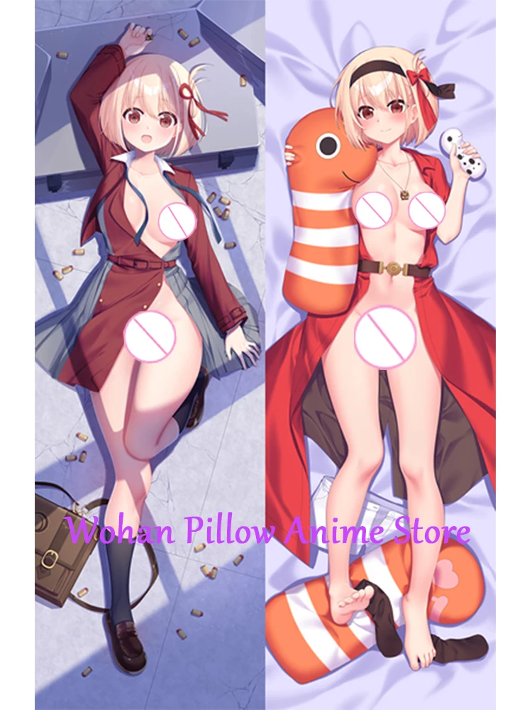 Dakimakura Anime Pillow Cover Chisato Double Sided Print Life-size Halloween Christmas Decoration