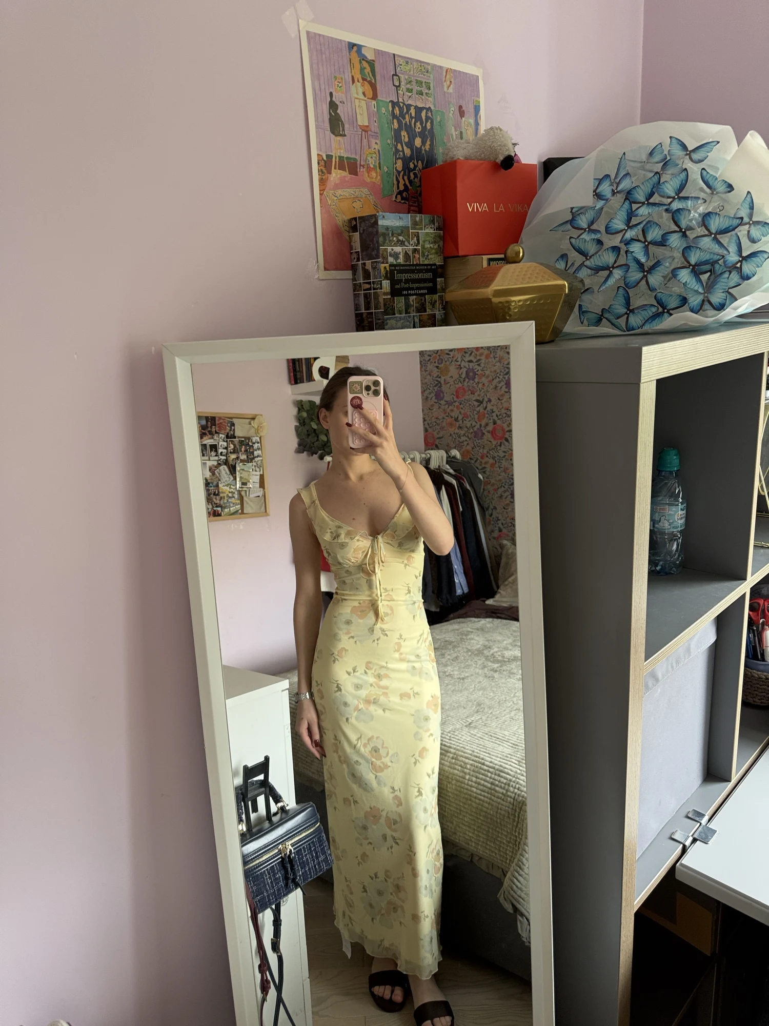 Cryptographic Summer Floral Print Plunge Maxi Dress photo review