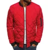 2022 new Men's Fashion Classic Zipper Men's Jacket Versatile Men's Winter Jacket Coat Men's Loose Rhombus Cotton Padded Clothes 4