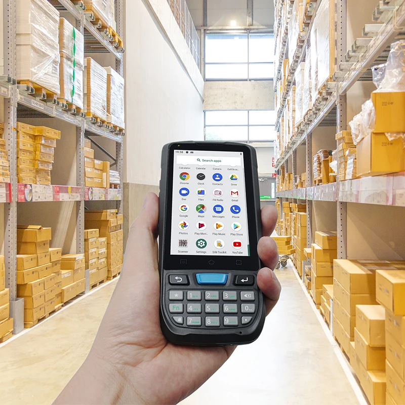 휴대용 RFID 레이저 재고 스캐너, SDK 패키지 지원, PDA 2d 바코드, 안드로이드 12.0 OS 제공