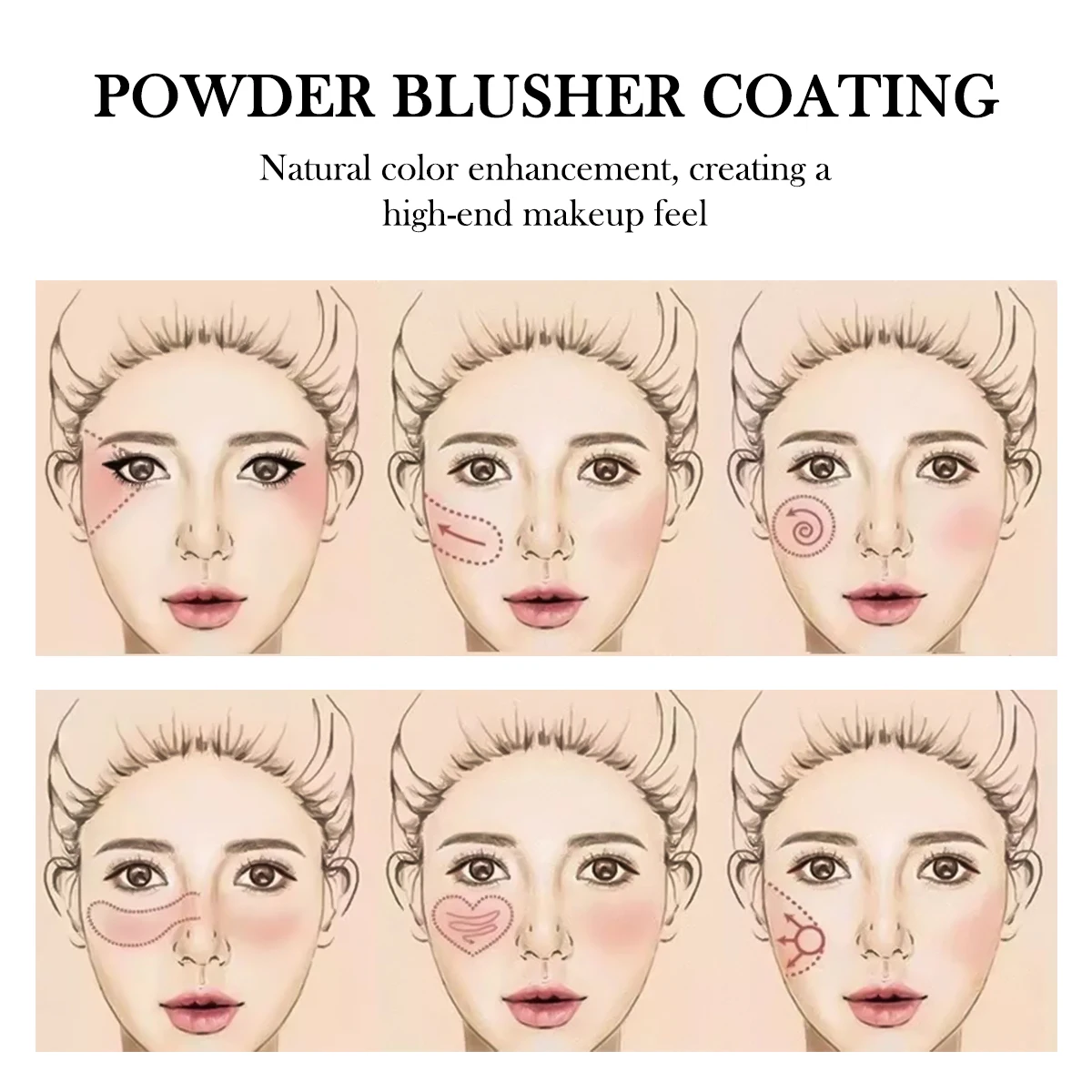 Rose Pink Matte Blush — Radiant Glow, Easy Blend, Long-Lasting Waterproof Formula