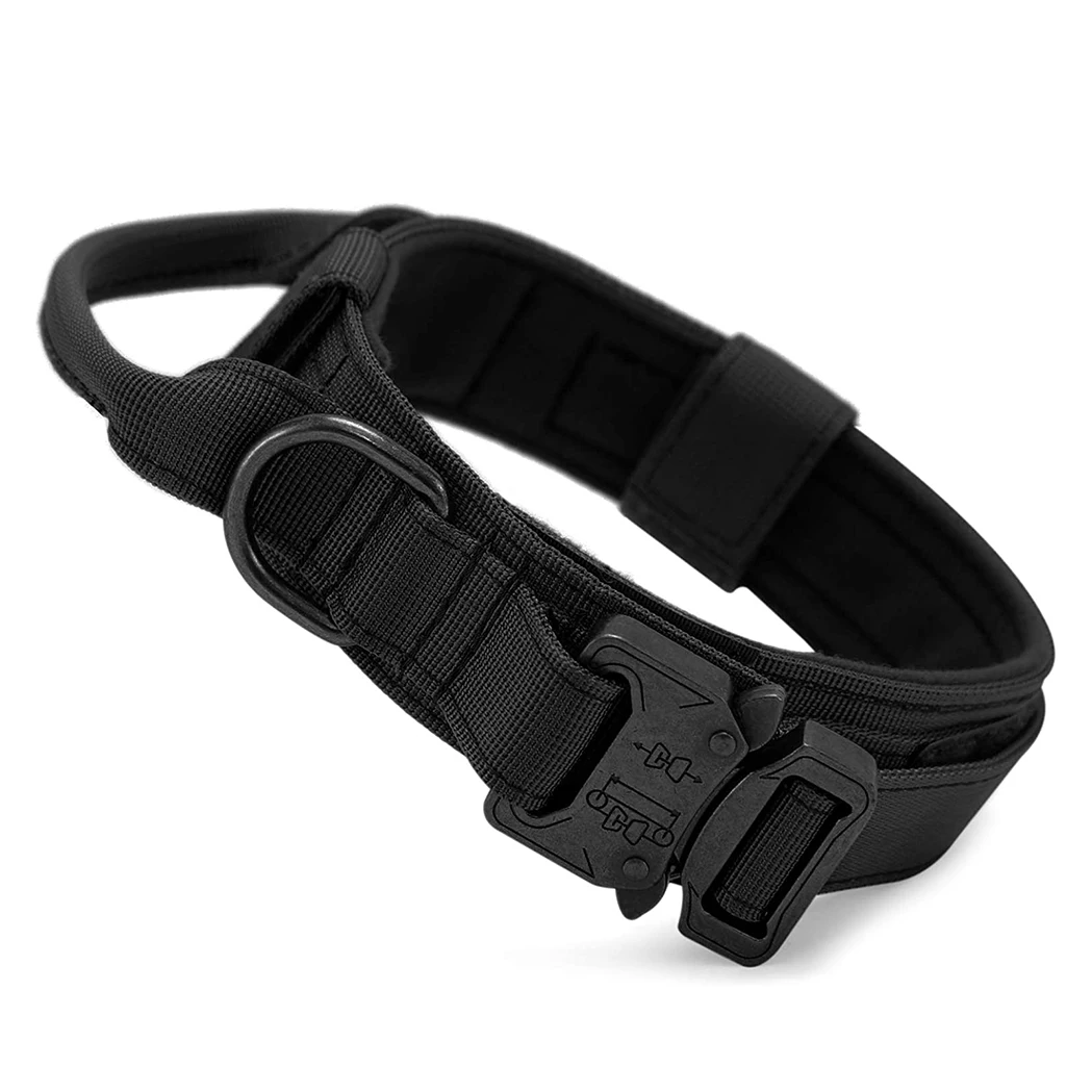 TacticalDogCollarwithControlHandleMilitaryAdjustableLeash