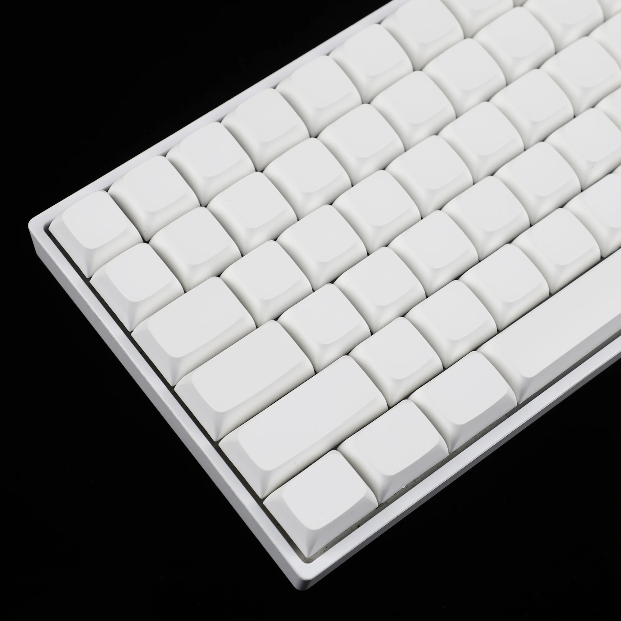 ZDA-Keycap branco grosso PBT em branco, Tecla