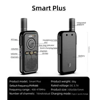 PMR446  Walkie Talkie 2pcs included Mini Size Type C Rechargeable Life Communicate Device Portable Radio  KSUT Two Way Radio 2