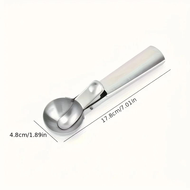 Stainless Steel Dual-purpose Ice Cream Scoop Ice Cream Scooper Multifunctional Fruit Scoop Kitchen Supplies