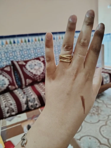 Fashion Gold Color Stainless Steel Rings photo review