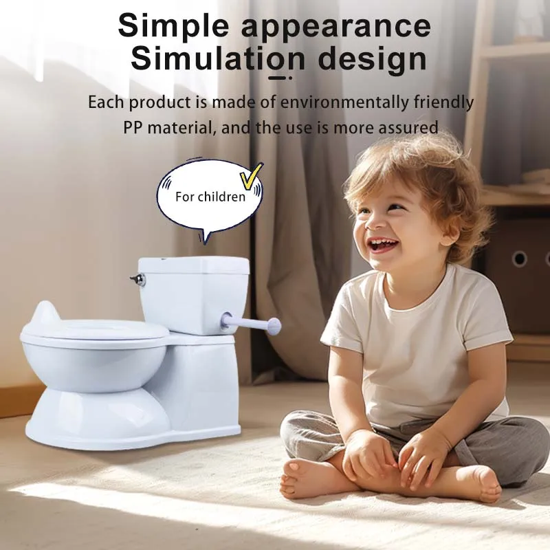 Baby Potty Training Toilet With Realistic Flushing Sound & Feel Like An Adult Toilet, Removable Pot,Toddler Potty Seat 2