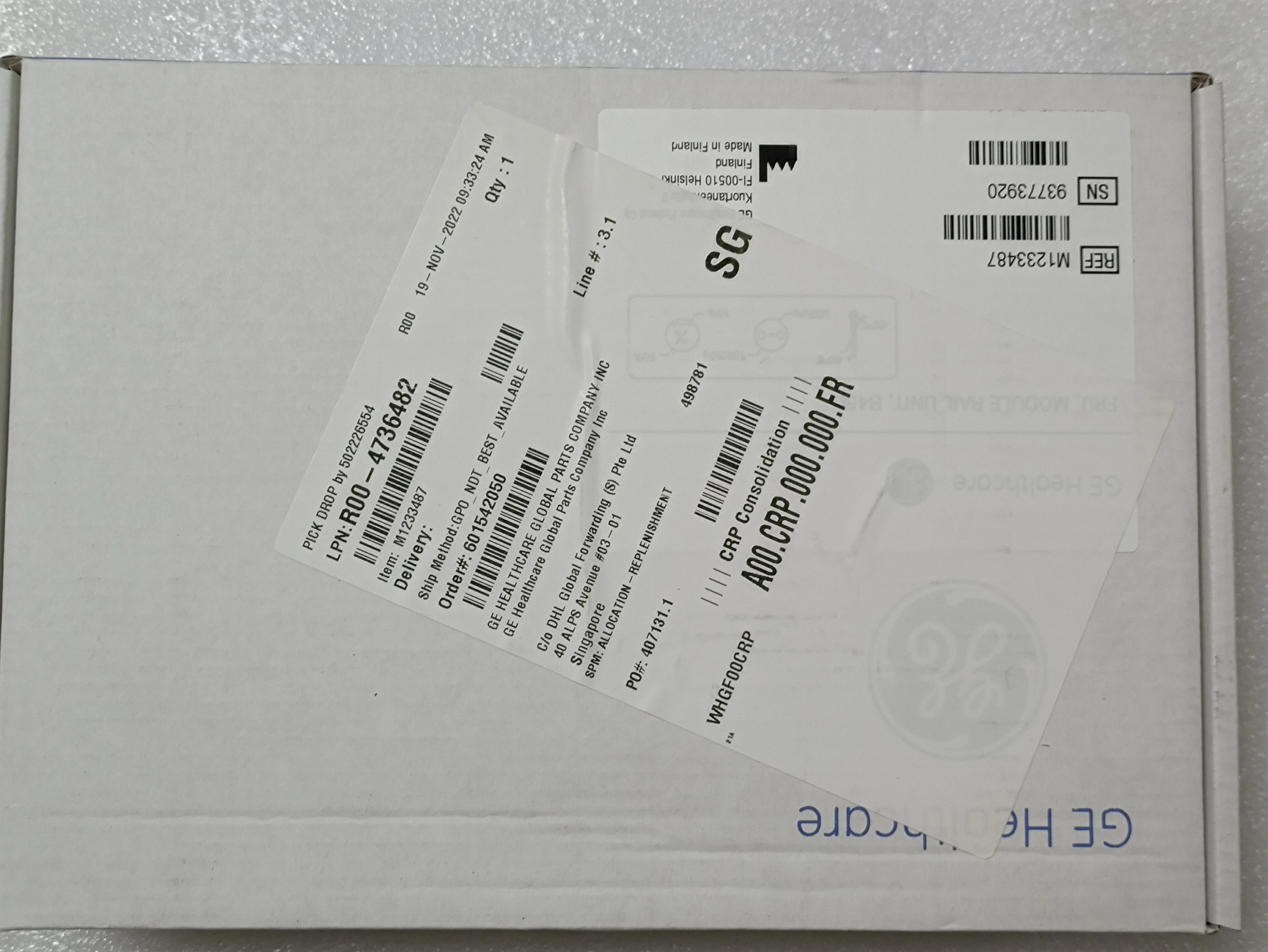 

M1233487，MODULE RAILUNIT.B450 new, original