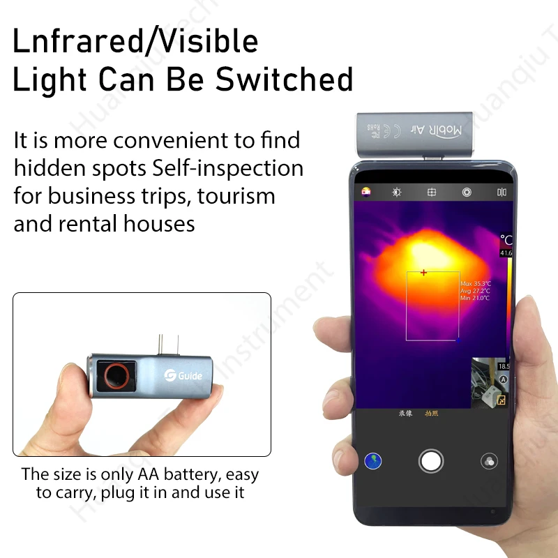 L2 Usb Ir Thermal Imager 256x192 Resolution Mobile Phone, 55 OFF