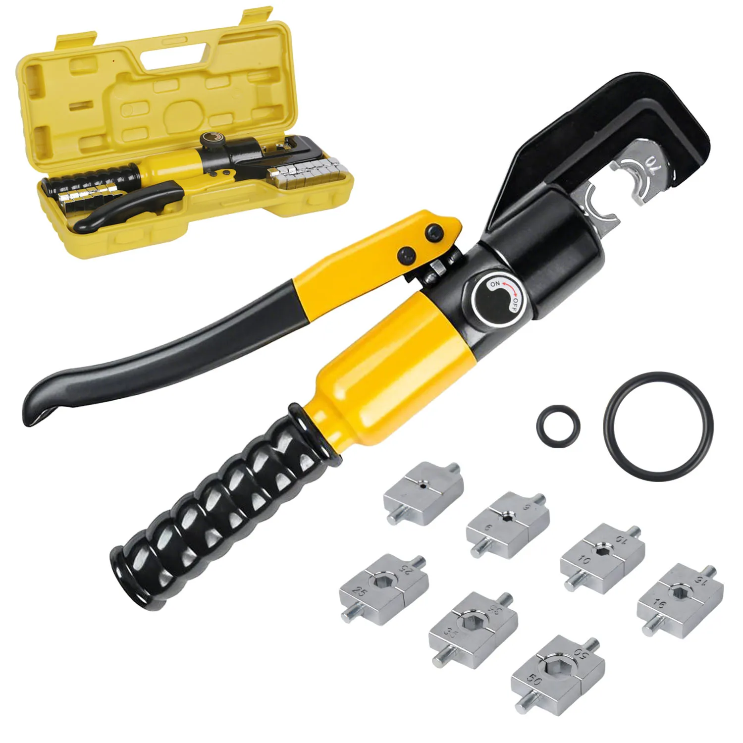 YQK-70 Hydraulische Crimpwerkzeuge DIY Kabelverdrahtung Crimpzange, kabellose hydraulische Presse elektrische Anschlusskabeldrahtwerkzeug – Detail 1