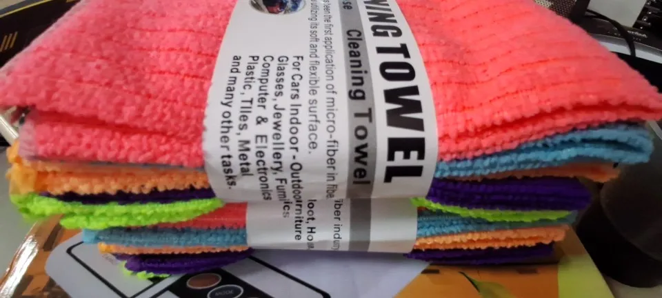 Pano Microfibra Automotiva Flanela Anti-risco 30x30 (5 Uni) - Neverdie Store photo review