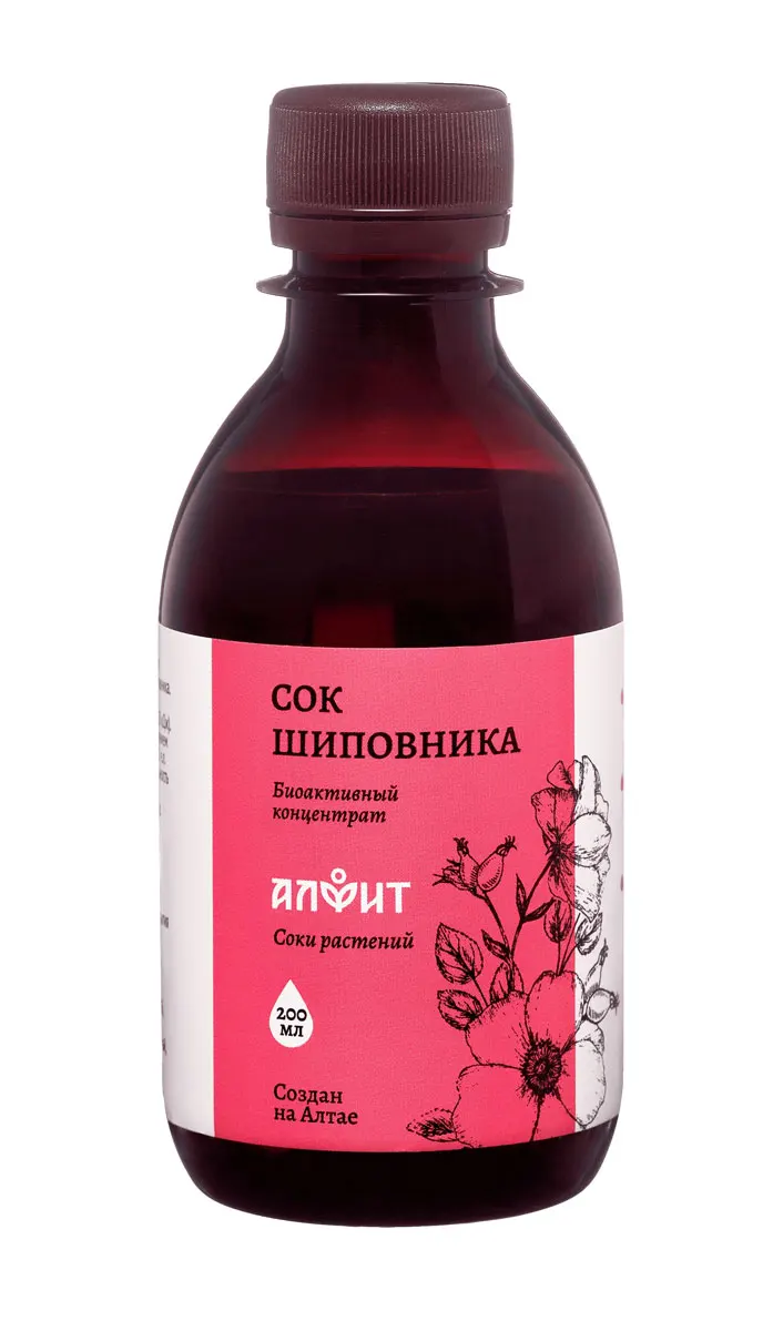 Сок шиповника на сиропе топинамбура