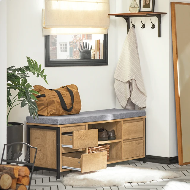 Shoe cabinet with bench and storage Shoe cabinet with bench and storage