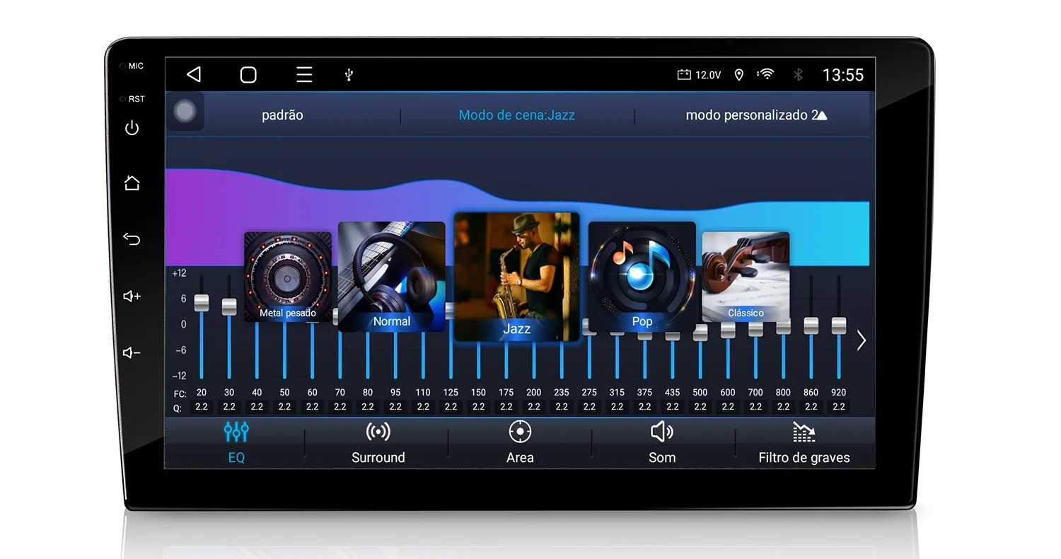 Central Multimidia Octacore Tela 9 NAVPRO QLED IPS 2GB/32GB 64GB DSP ...