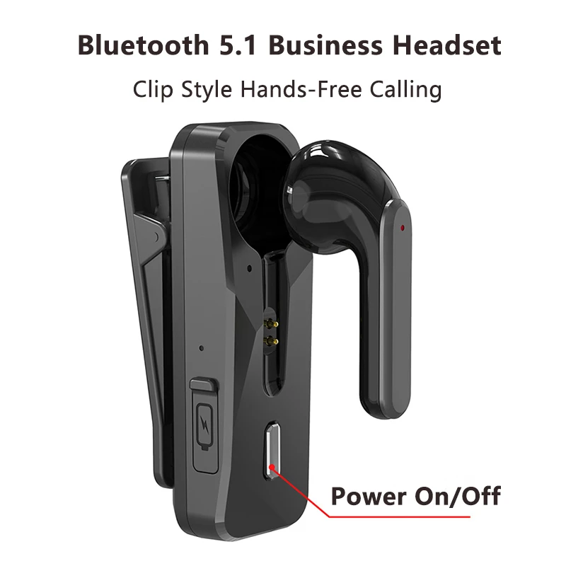Premium Bluetooth 5.1 Wireless Earphone with HD Mic and Vibration Alert