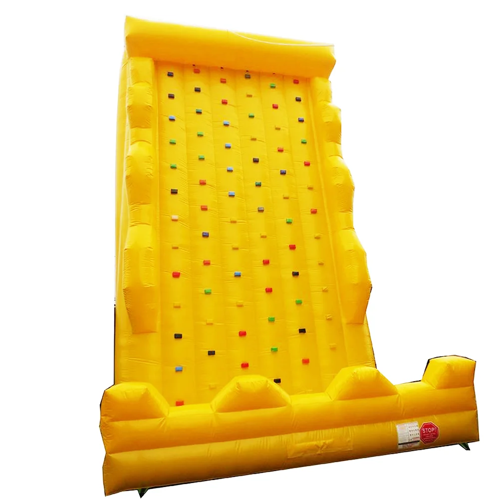 Inflatable Rock Climbing Wall Tower, Mountain Obstacle Course