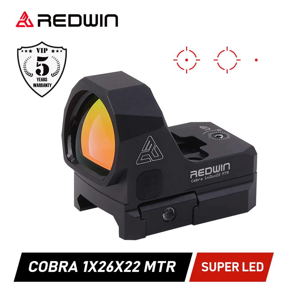 レッドウィンコブラMTRレッドドットサイト - 26x22mmムーンレンズ