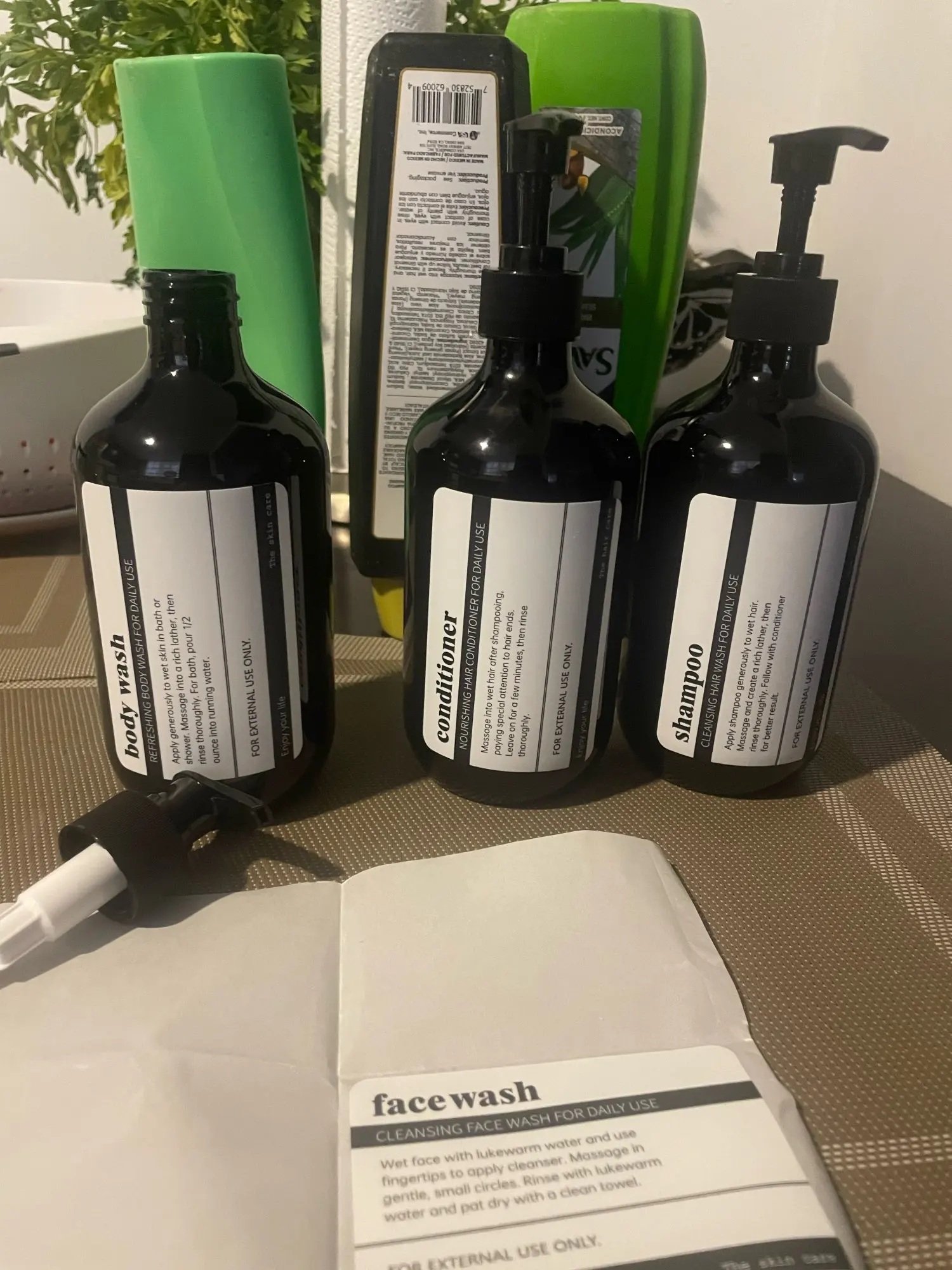 3 Pcs Set Bathroom Dispenser, customer photo