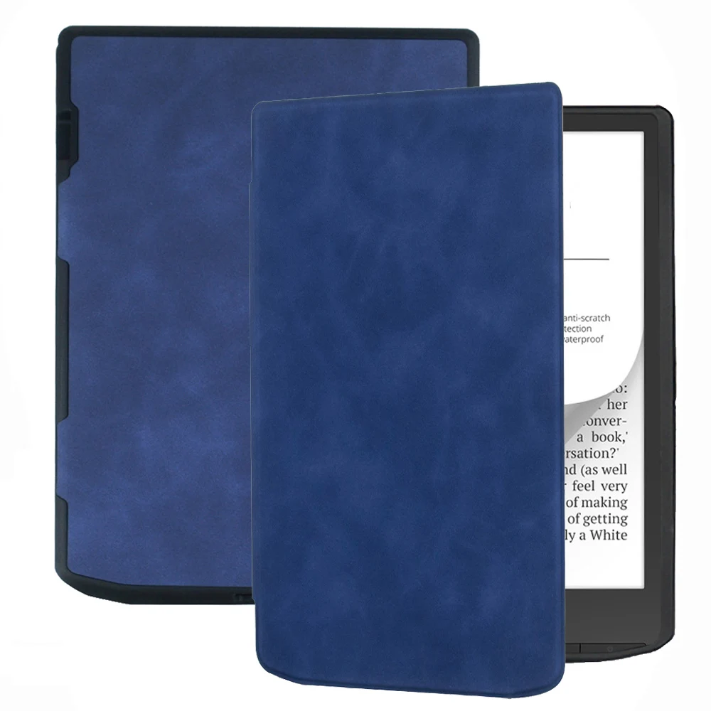 

Smart Cover for PocketBook 743 InkPad Color 2 Ebook Reader Flip Leather Case with Magnetic Closured Protective Pouch bag Cases