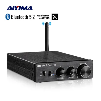 AIYIMA 오디오 A07 프로 300W x 2 스테레오 파워 앰프 업데이트, TPA3255 클래스 D 블루투스 QCC304X Aptx 앰프 RCA, 홈 스피커용, 신제품