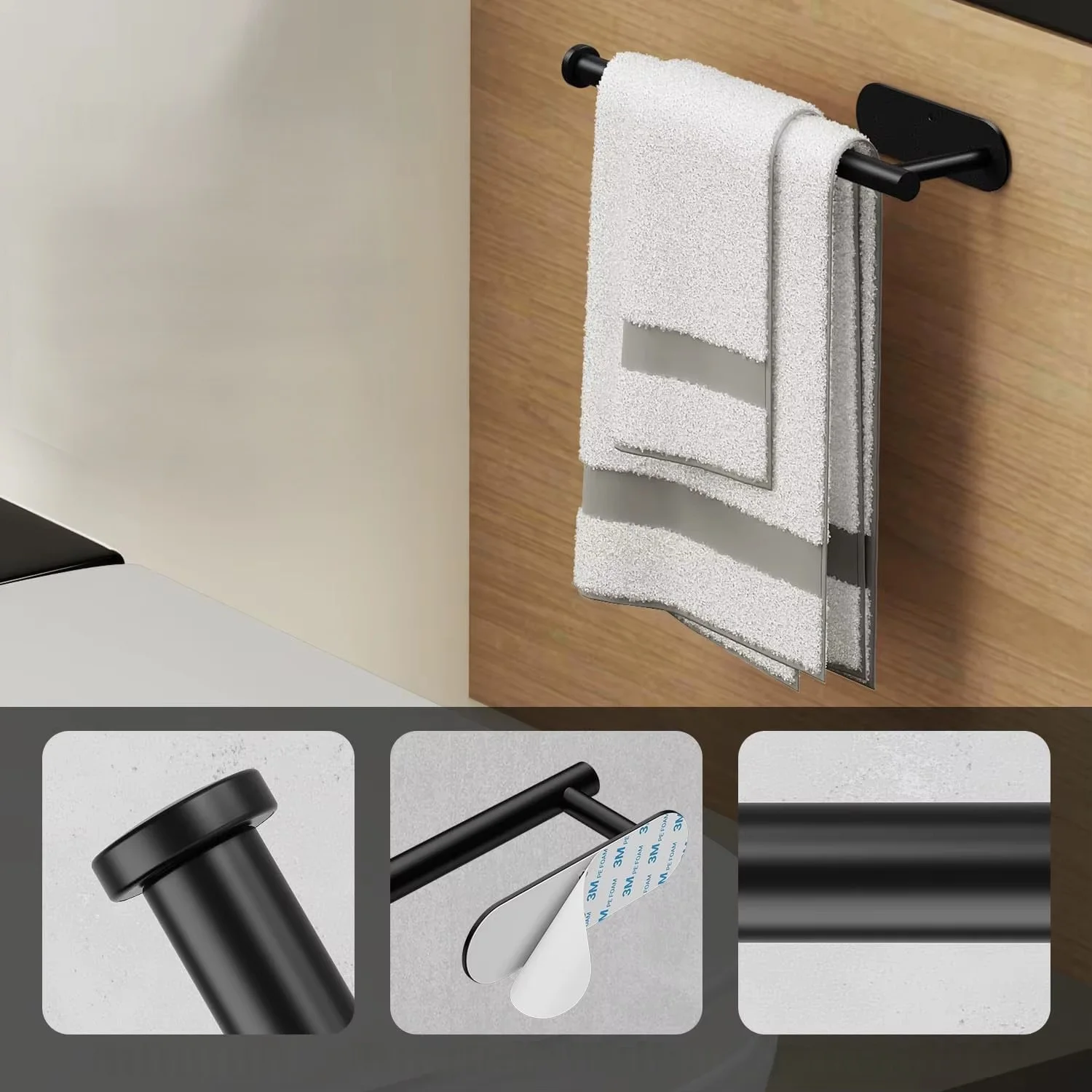 Toilet Paper Holder Organizer Kitchen Towel Rack No Drill Stainless Steel Paper Roll Holder Bathroom Accessories