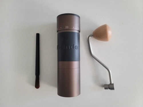 Kingrinder K4 /K6 manual coffee grinder portable mill 420stainless steel 48mm stainless steel Titanium plating burr photo review