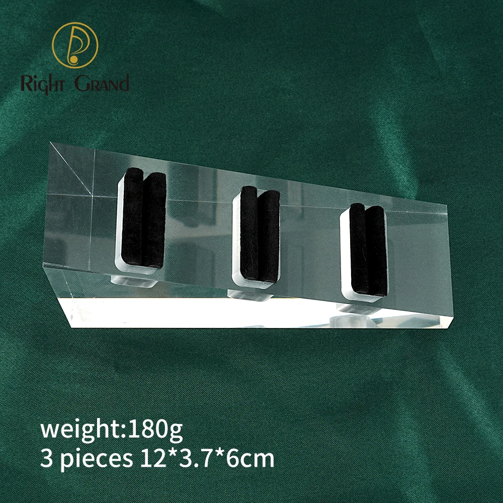 4 Custodie Per Gioielli In Acrilico Nero Lucido 1:12 &ndash; Vetrina Da Collezione 46x21x19 Cm
