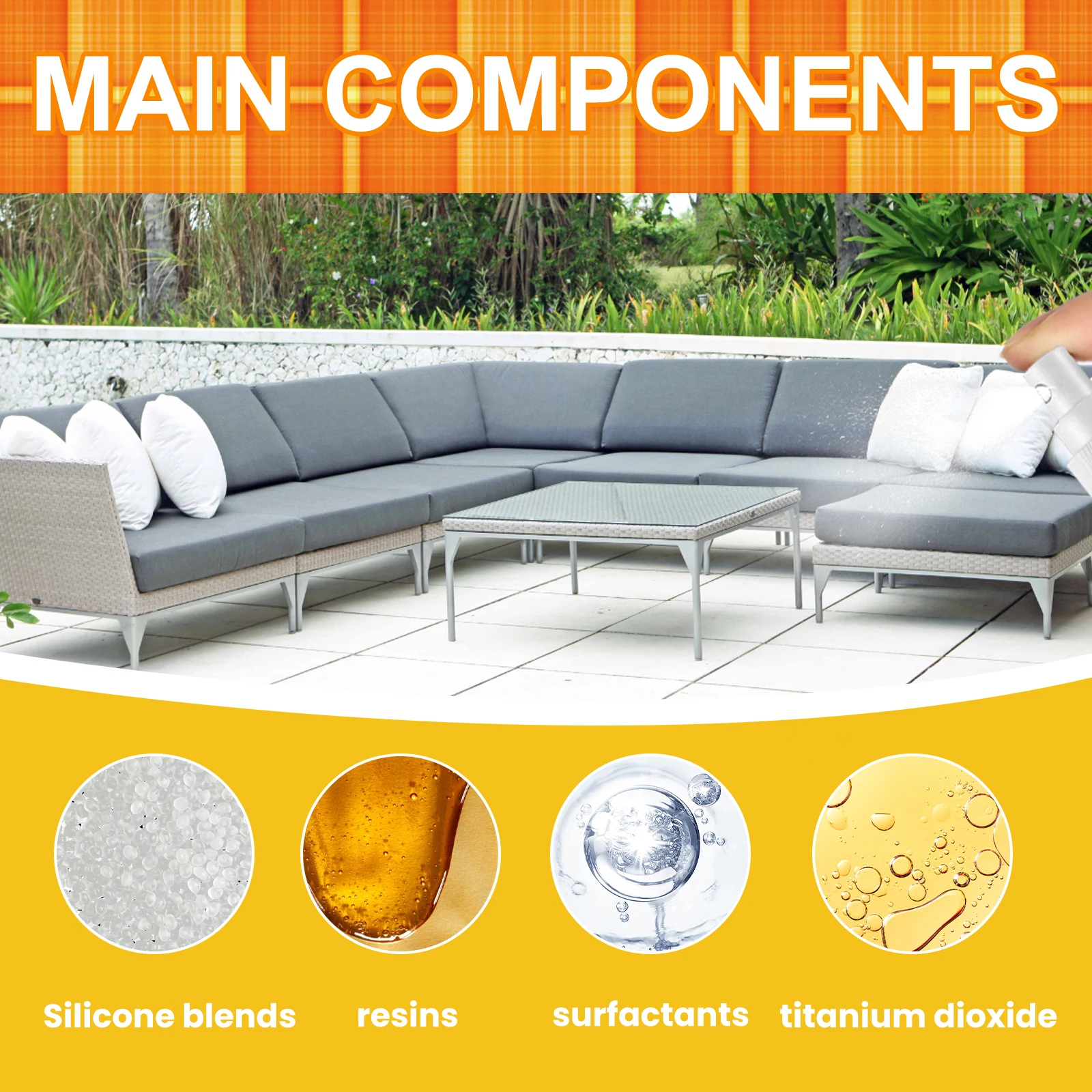 Waterproof Sunscreen Fabric Spray for Outdoor Protection