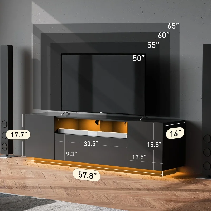 Modern TV Stand with Storage 3