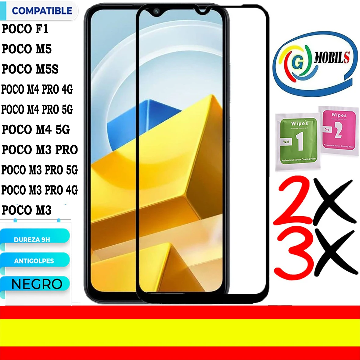 Pocophone F1, Poco F1, Poco M5, Poco M5S, Poco M4 Pro 5G, Poco M4 Pro 4G, Poco M4 5G, Poco M3 Pro 5G, Protezione Dello Schermo Compatibile, Poco M3 Pr