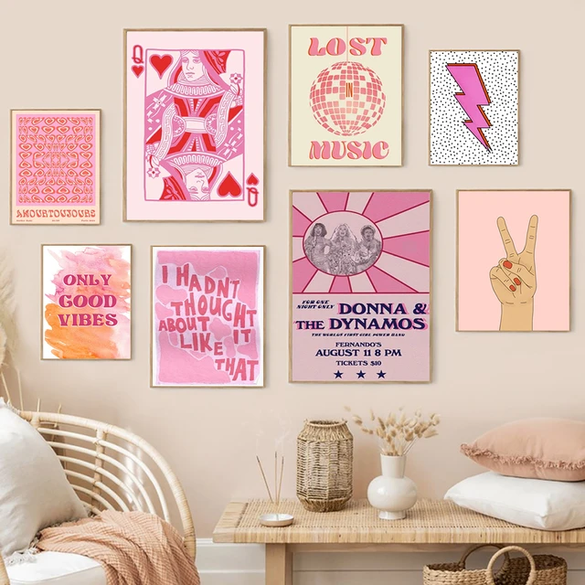 Girl Bedroom Prints Set of 3 Teenage Girl Room Decor Hello -   Teenage  girl room decor, Girls room wall art, Dorm room wall art