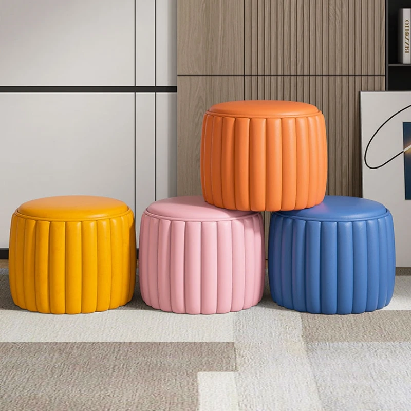 Colorful Pine Sofa Stool 3