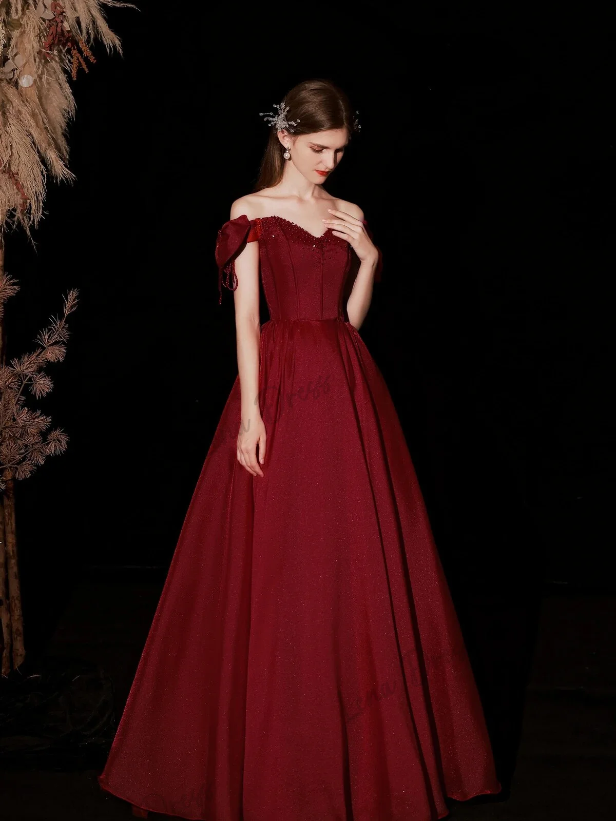 

Lena - Luxury long evening dress day and night party women's wedding dress ball dress elegant formal dress suitable for