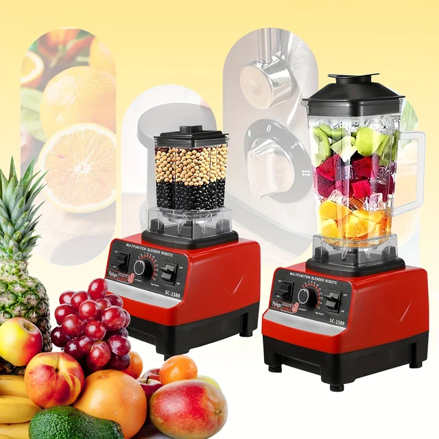 Mélangeur fixe Durable 2000W 2 en 1, adapté aux Machines de transformation des aliments, smoothies de crème glacée, adapté aux presse-agrumes de cuisine 1