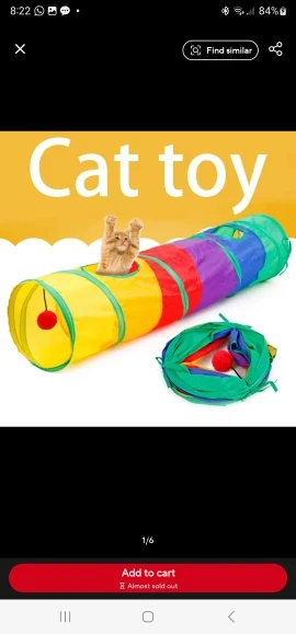 foldable Cat Tunnel Toy photo review